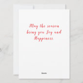 Sneeuwkapel in winterlandschap feestdagenkaart (Achterkant)