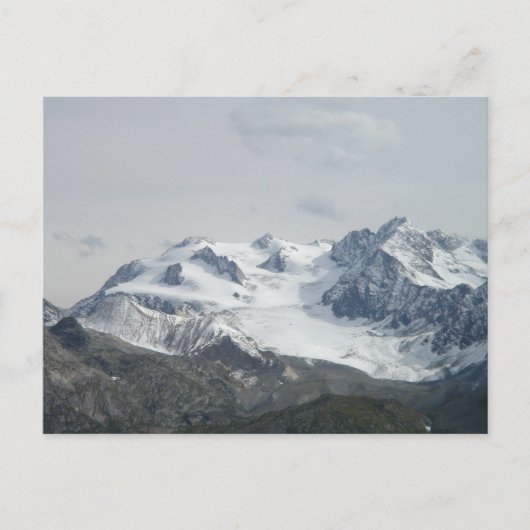 Sneeuwkapje Mont Blanc Briefkaart (Voorkant)