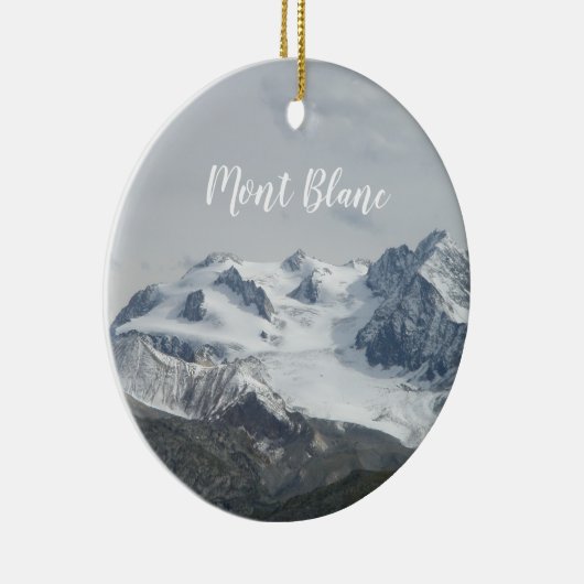 Sneeuwkapje Mont Blanc Ornament (Rechts)