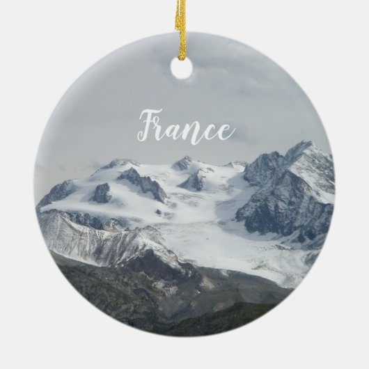 Sneeuwkapje Mont Blanc Ornament (Achterkant)