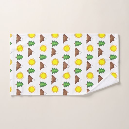 Sneeuwkapje zonneboompje bad handdoek (Handdoek)