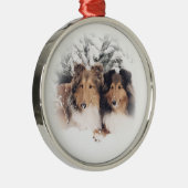 Sneeuwkapjes Metalen Ornament (Rechts)