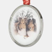 Sneeuwkapjes Metalen Ornament (Links)