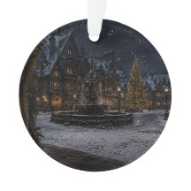 Sneeuwkasteel Binnenplaats Ornament