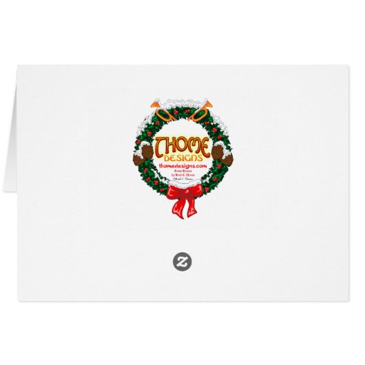 Sneeuwkasten Wenskaart voor kerstmis (Achterkant Horizontaal)