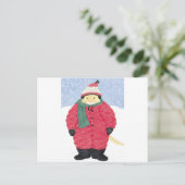 SNEEUWKAT BRIEFKAART (Staand voorkant)
