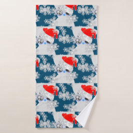 Sneeuwkat Kerst Handdoeken set