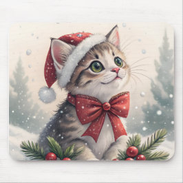 Sneeuwkat Kerstdag Muismat