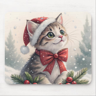 Sneeuwkat Kerstdag Muismat