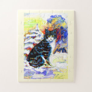 Sneeuwkat Legpuzzel