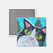 Sneeuwkat Magneet (Voorkant / Achterkant)