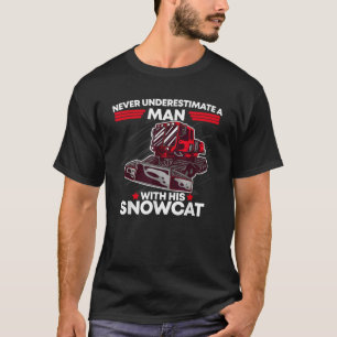 Sneeuwkat Man Vader Verzorger Cool Wintersporten A T-shirt