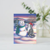 Sneeuwkatten Briefkaart (Staand voorkant)