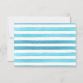 Sneeuwkegels en Zonneschijn Feest Uitnodiging (Achterkant)