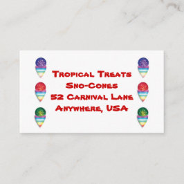 Sneeuwkegels voor uw zomerbedrijf visitekaartje