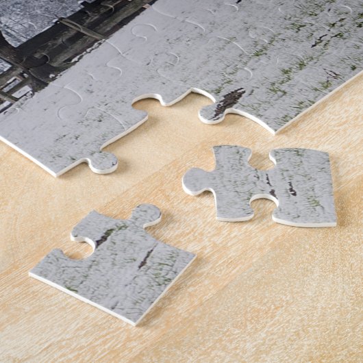 Sneeuwkerk in Zillertal in de winter Legpuzzel (Zijkant)