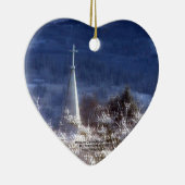 sneeuwkerk keramisch ornament (Rechts)