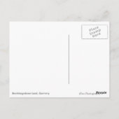 Sneeuwkerk met alpenbergen briefkaart (Achterkant)