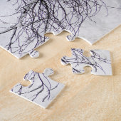 Sneeuwkerk met alpenbergen legpuzzel (Zijkant)