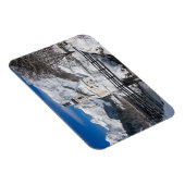 Sneeuwkerk met alpenbergen magneet (Rechterzijde)