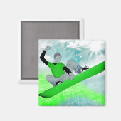 sneeuwkern. 1. magneet (Voorkant / Achterkant)