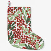 Sneeuwkerst Botanische winterbessen Vakantie Kleine Kerstsok (Voorkant)