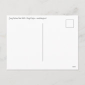 Sneeuwkerst Feestdagenkaart (Achterkant)