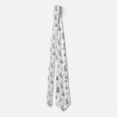 Sneeuwkerstbomen Stropdas (Achterkant)