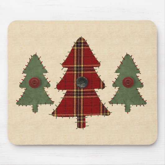 Sneeuwkerstboom Mousepad Muismat (Voorkant)