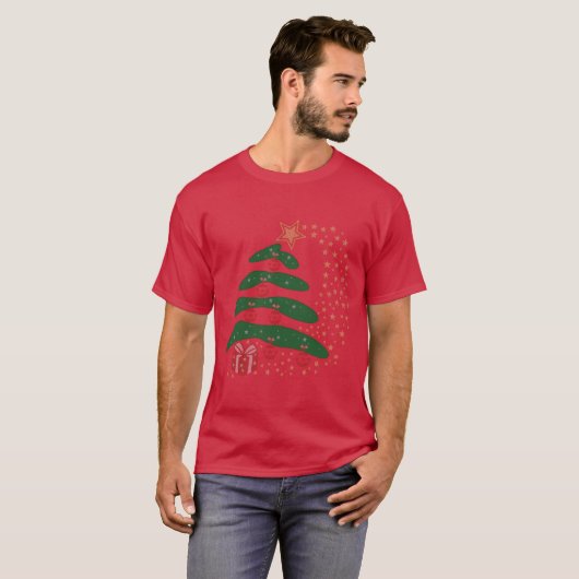 Sneeuwkerstboom T-shirt (Voorkant volledig)
