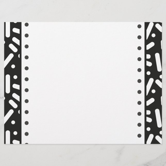 SneeuwkerstBriefpapier en cadeautjes (Voorkant)