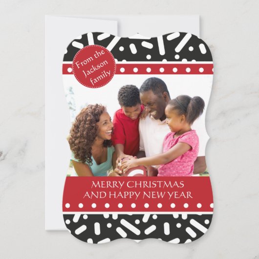 SneeuwkerstBriefpapier en cadeautjes Kaart (Voorkant)