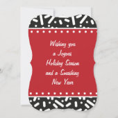 SneeuwkerstBriefpapier en cadeautjes Kaart (Achterkant)