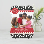 SneeuwkerstBriefpapier en cadeautjes Kaart (Staand voorkant)