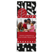 SneeuwkerstBriefpapier en cadeautjes Wijn Cadeautas (Voorkant)