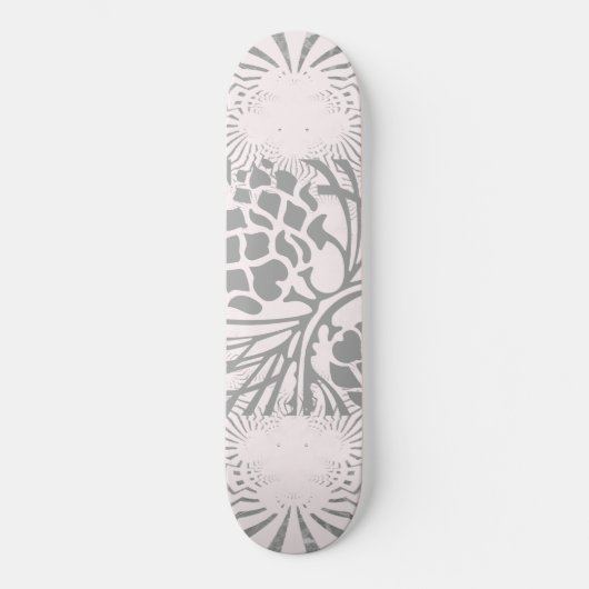 Sneeuwkerstfeest met een geweldige Floral Persoonlijk Skateboard (Voorkant)