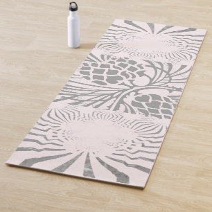 Sneeuwkerstfeest met een geweldige Floral skateboa Yogamat
