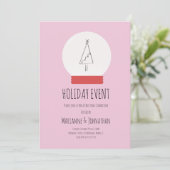 Sneeuwkerstfeest Wereldbol met handtekening Kaart (Staand voorkant)