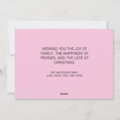 Sneeuwkerstfeestdag Feestdagenkaart (Achterkant)