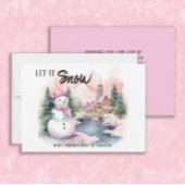 Sneeuwkerstfeestdag Feestdagenkaart