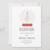 Sneeuwkerstfeestjes met Wereldbol Eenvoudige boom- Kaart (Voorkant)