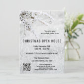 Sneeuwkerstfirma Open House QR in Kaart (Staand voorkant)