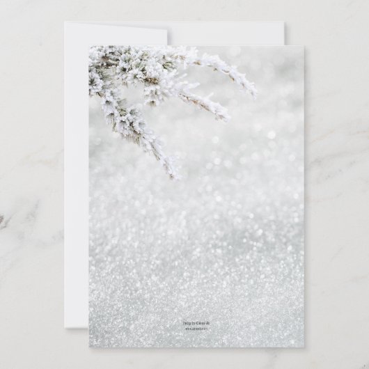 Sneeuwkerstfirma Open House QR in Kaart (Achterkant)