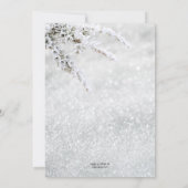 Sneeuwkerstfirma Open House Uitnodigen Kaart (Achterkant)