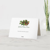 Sneeuwkerstkaart Feestdagen Kaart (Achterkant)