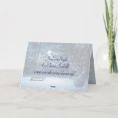 SneeuwkerstKaart Feestdagen Kaart (Achterkant)