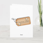 Sneeuwkerstkaart Feestdagen Kaart (Achterkant)