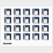 Sneeuwkerstmis Noordpool Bord Stickers (Vel)