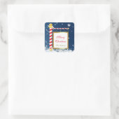 Sneeuwkerstmis Noordpool Bord Stickers (Tas)
