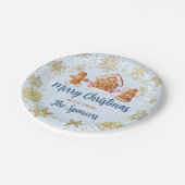 Sneeuwkerstontbijt DecorPartij Papieren Bordje (Gekanteld)